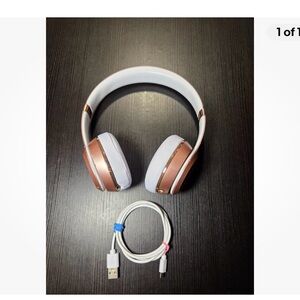 Beats by Dre Over-Ear Headphones - White and Rose Gold